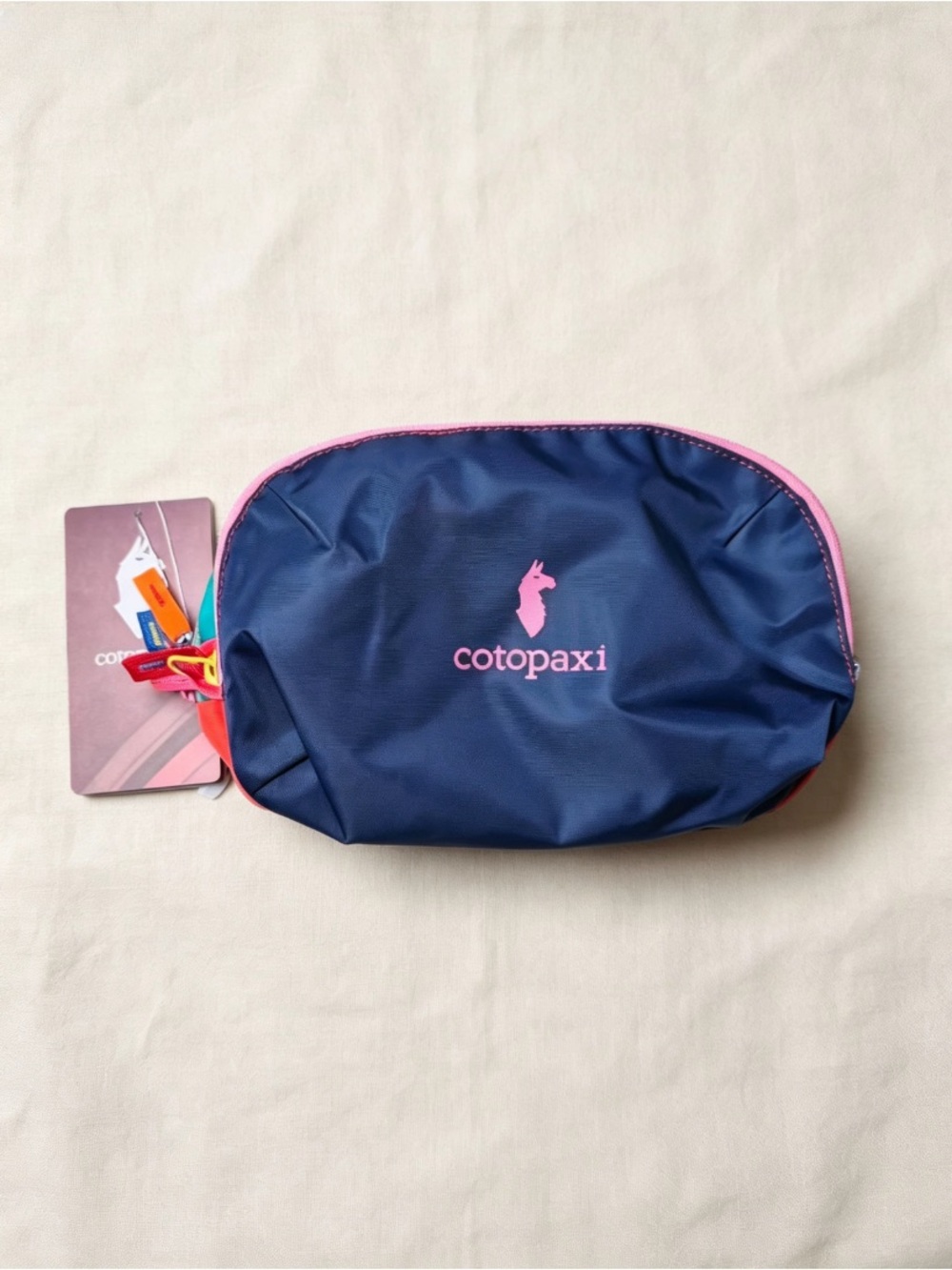 cotopaxi Navy and Pink Travel Cosmetic Pouch